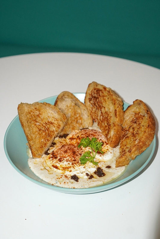 Turkish Poached Eggs on Sourdough