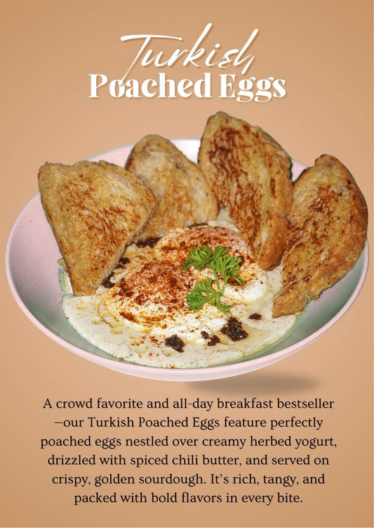 Turkish Poached Eggs on Sourdough