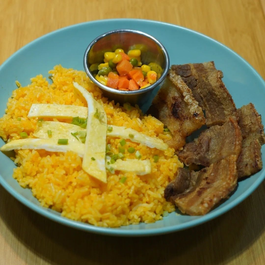 Crispy Bagnet Rice Meal