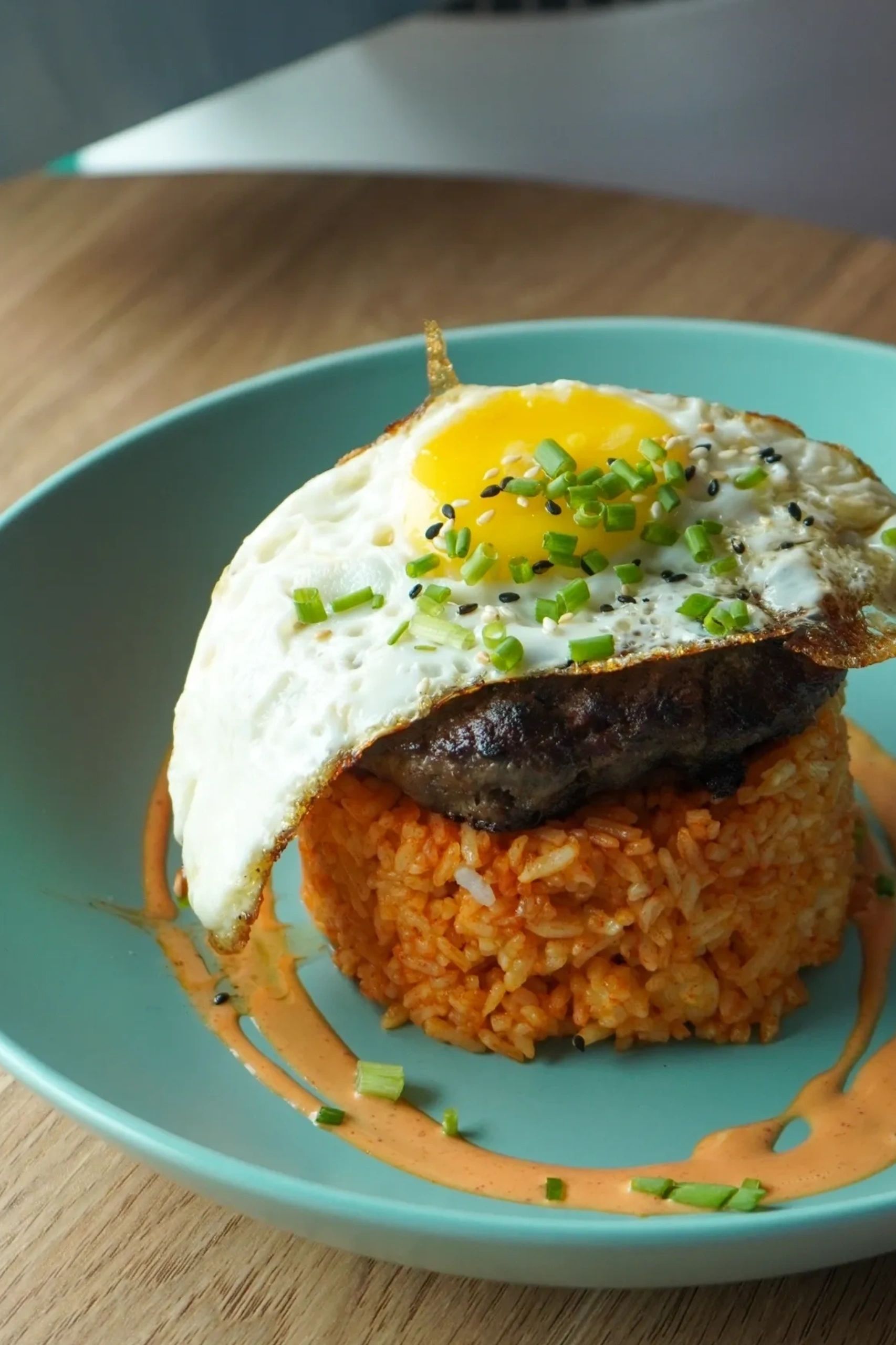 Steak Patty & Korean Rice