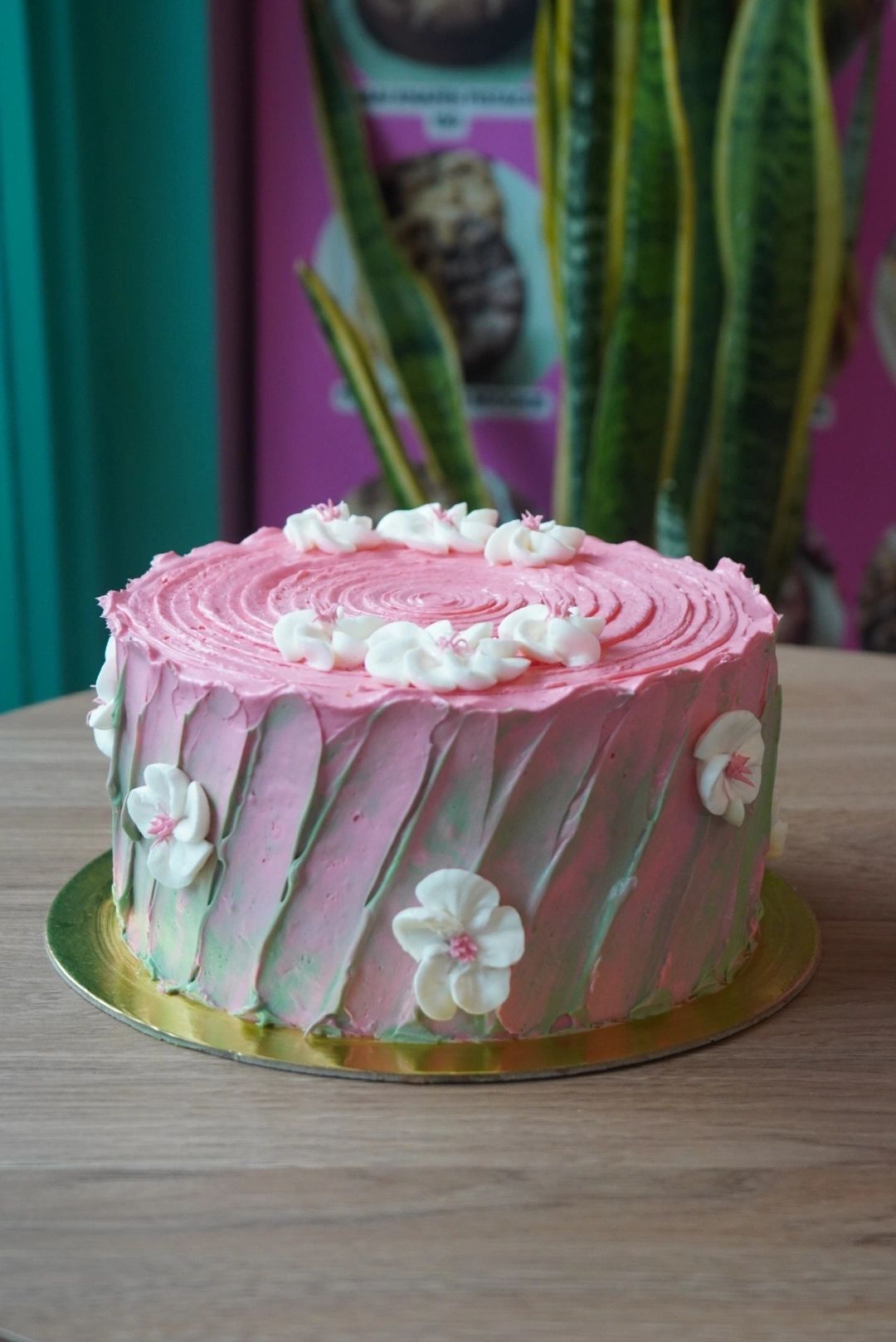 Strawberry Matcha Cake